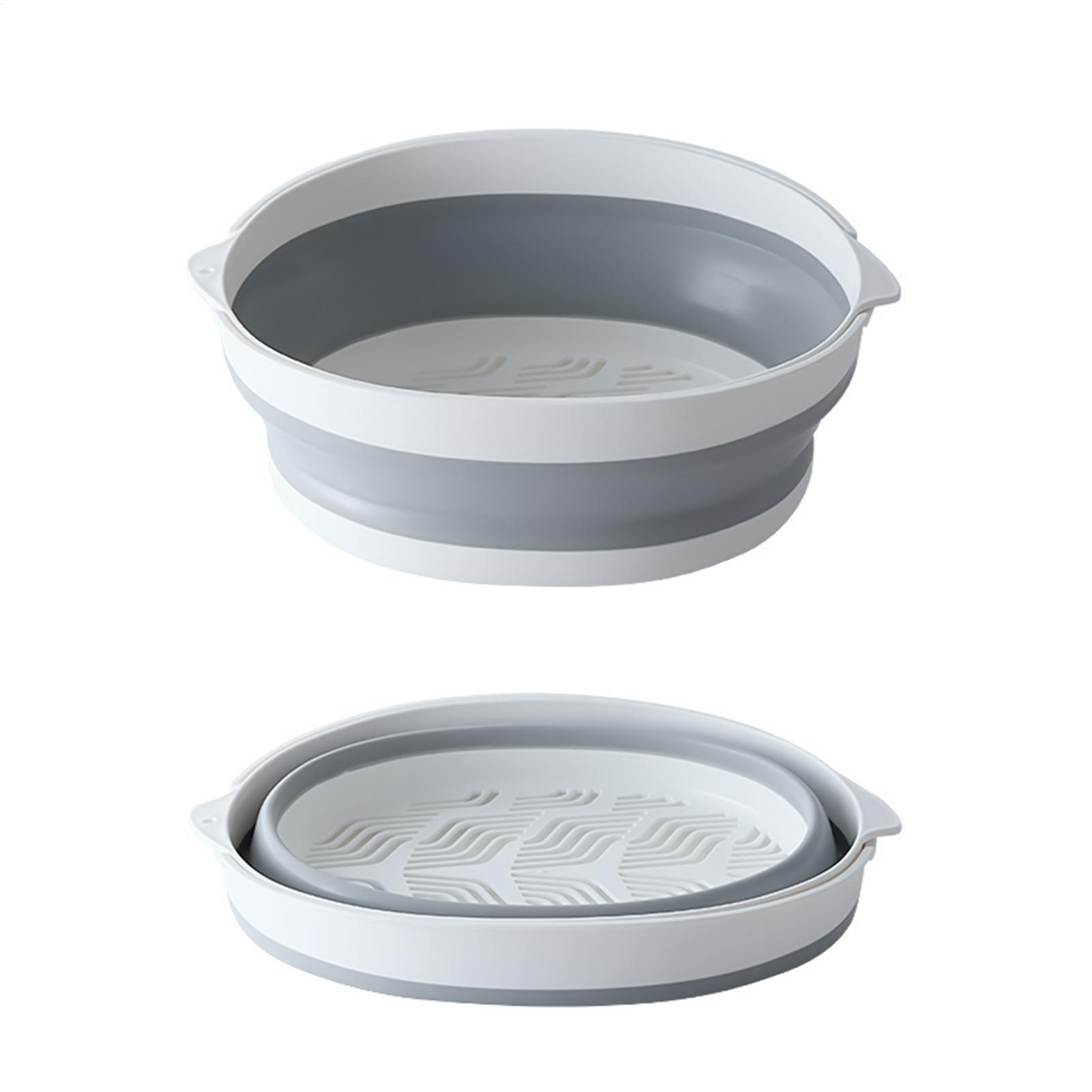 Meal Prep Veggie - Foldable Strainer Double-Layer Veggie Rinser Drainer