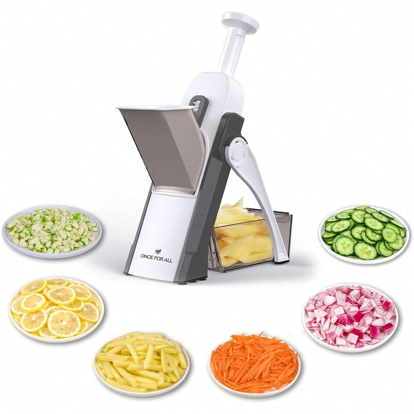 Meal Prep With Potatoes - Safe Mandoline Slicer 5 in 1
