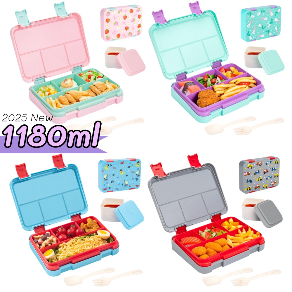 Meal Prep Recipes - 40oz Cartoon Pattern Bento Lunch Box