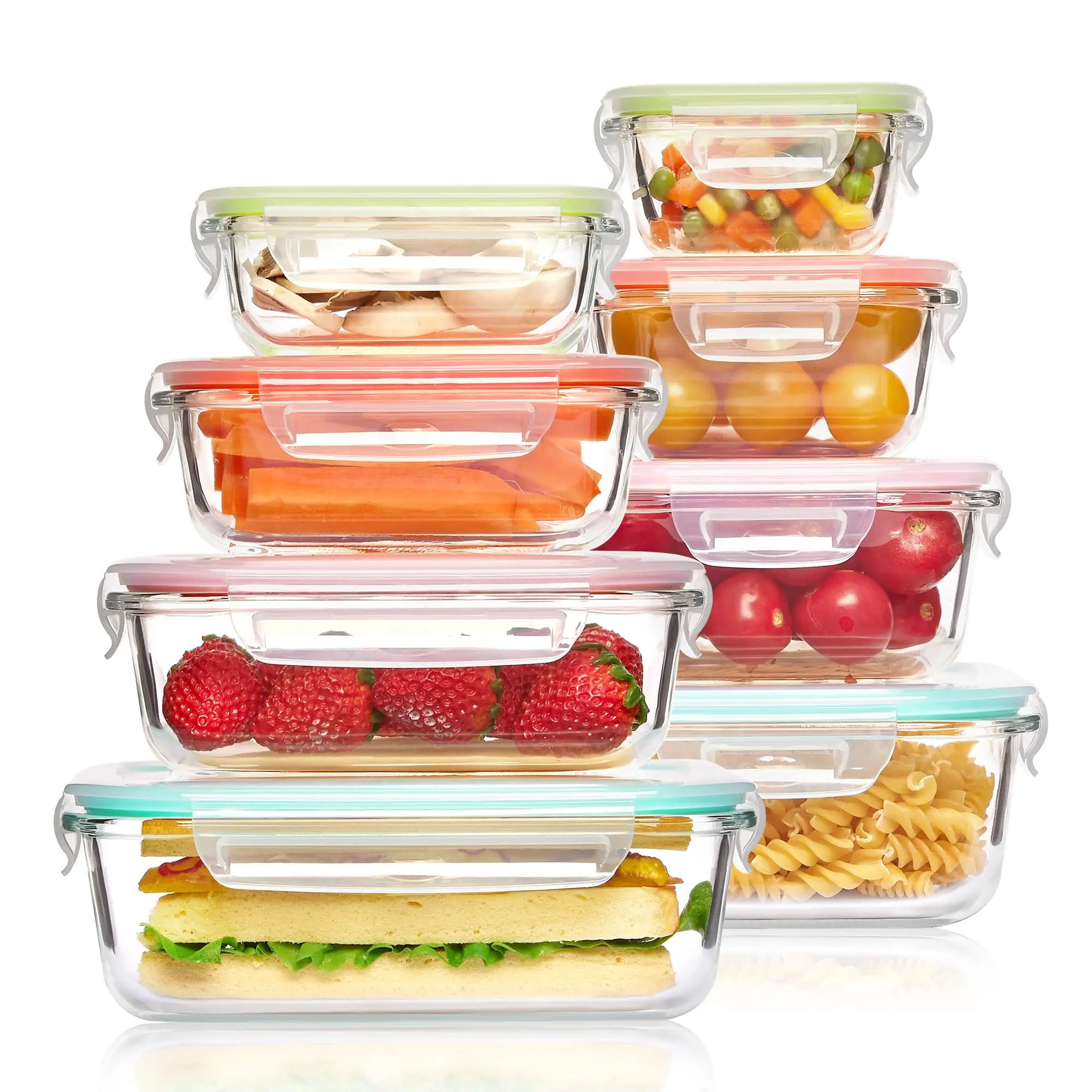 Meal Prep Recipes - Glass Lunch Box Food Storage Containers,