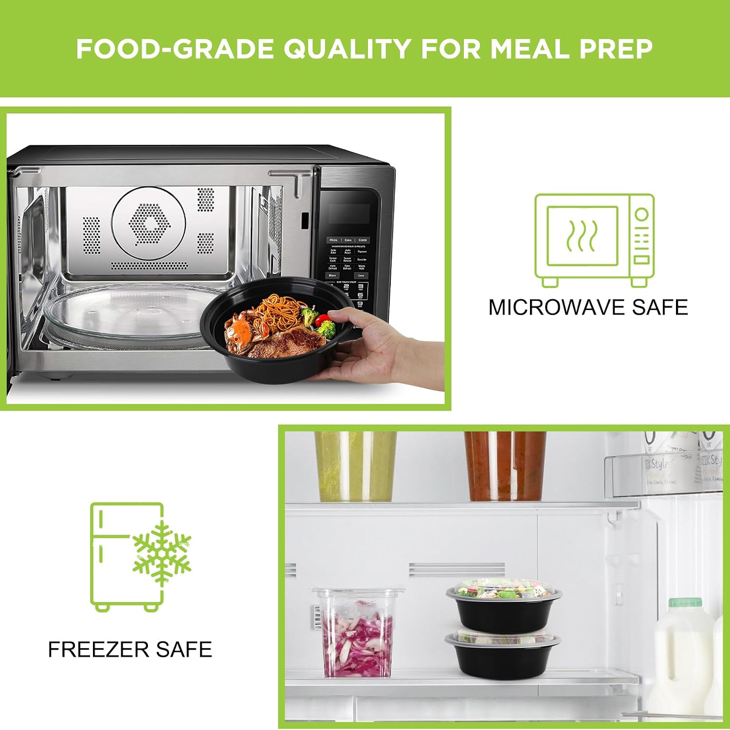 Meal Prep Containers with Lids - Meal Prep Bowl recension och pris