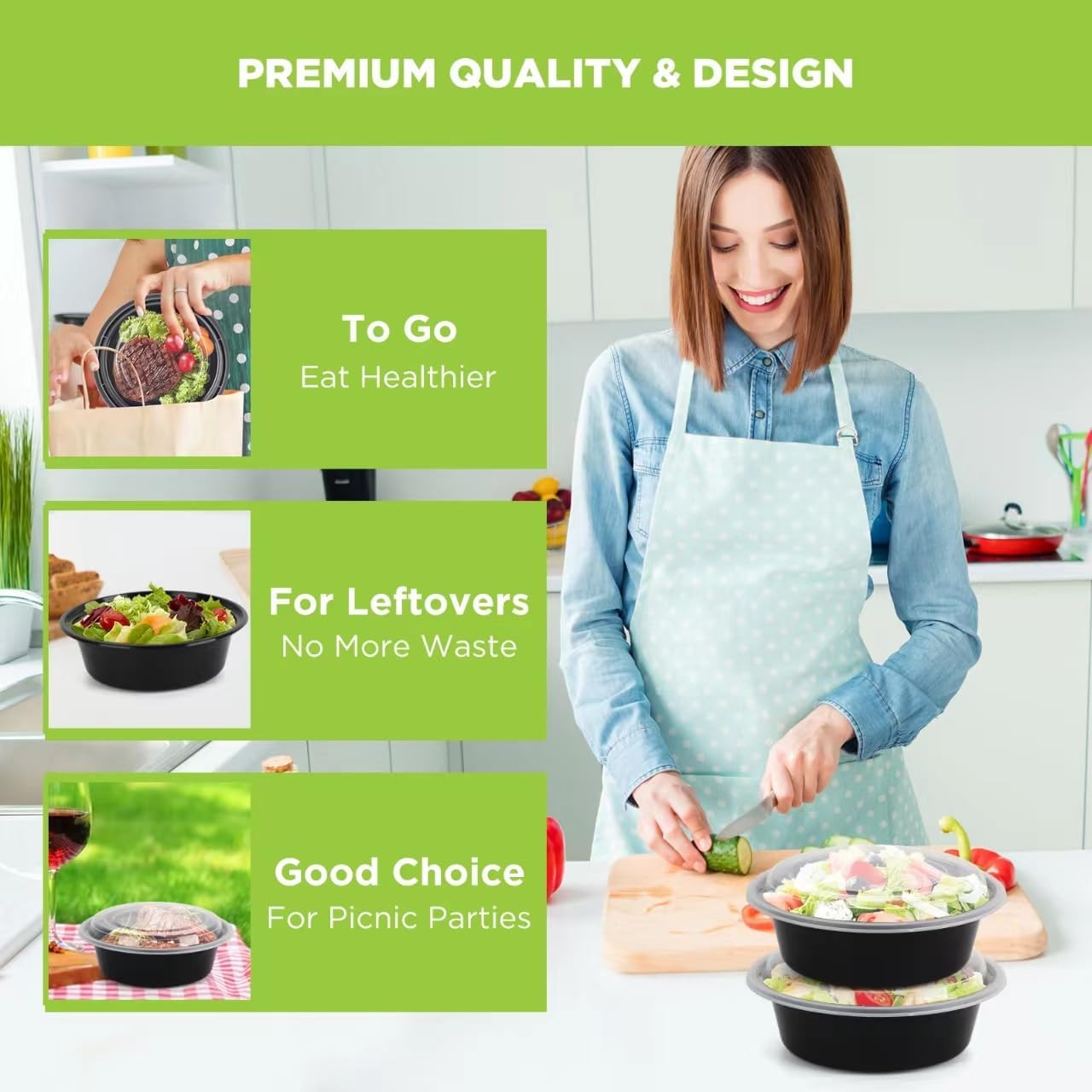 Meal Prep Containers with Lids - Meal Prep Bowl recension och pris