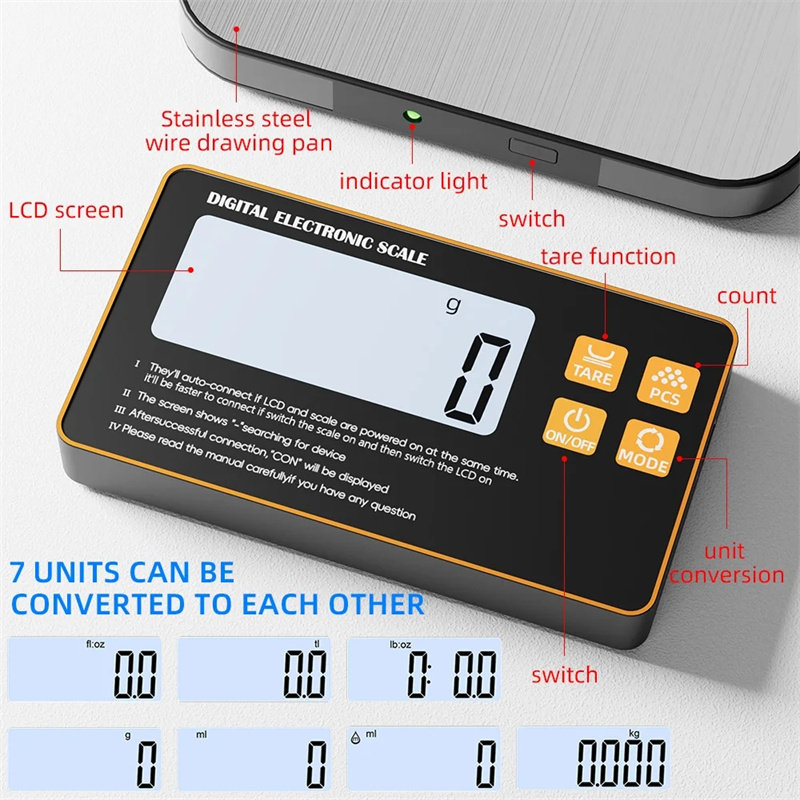 Wireless Kitchen Scale with Re - Meal Prep Recipes recension och pris