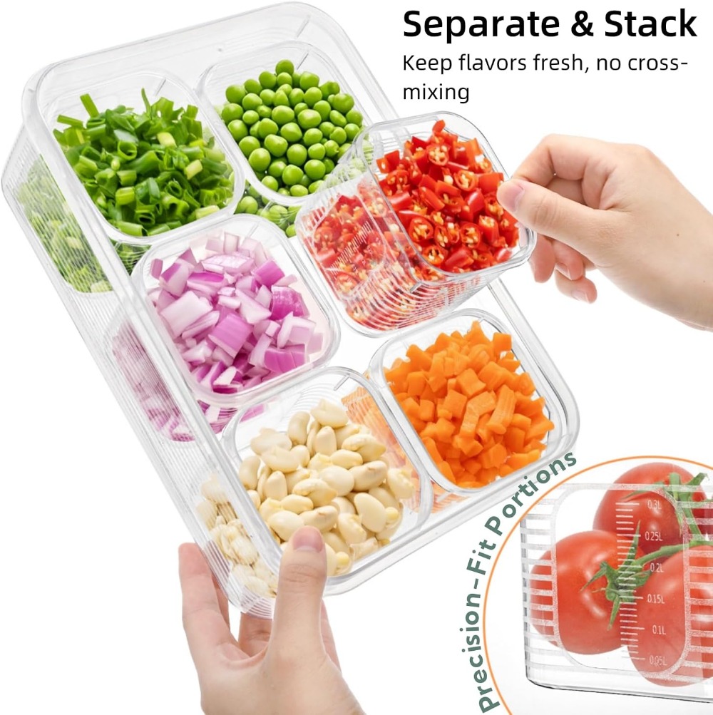28-Piece Fridge Organizer Set  - Meal Prep Veggie recension och pris