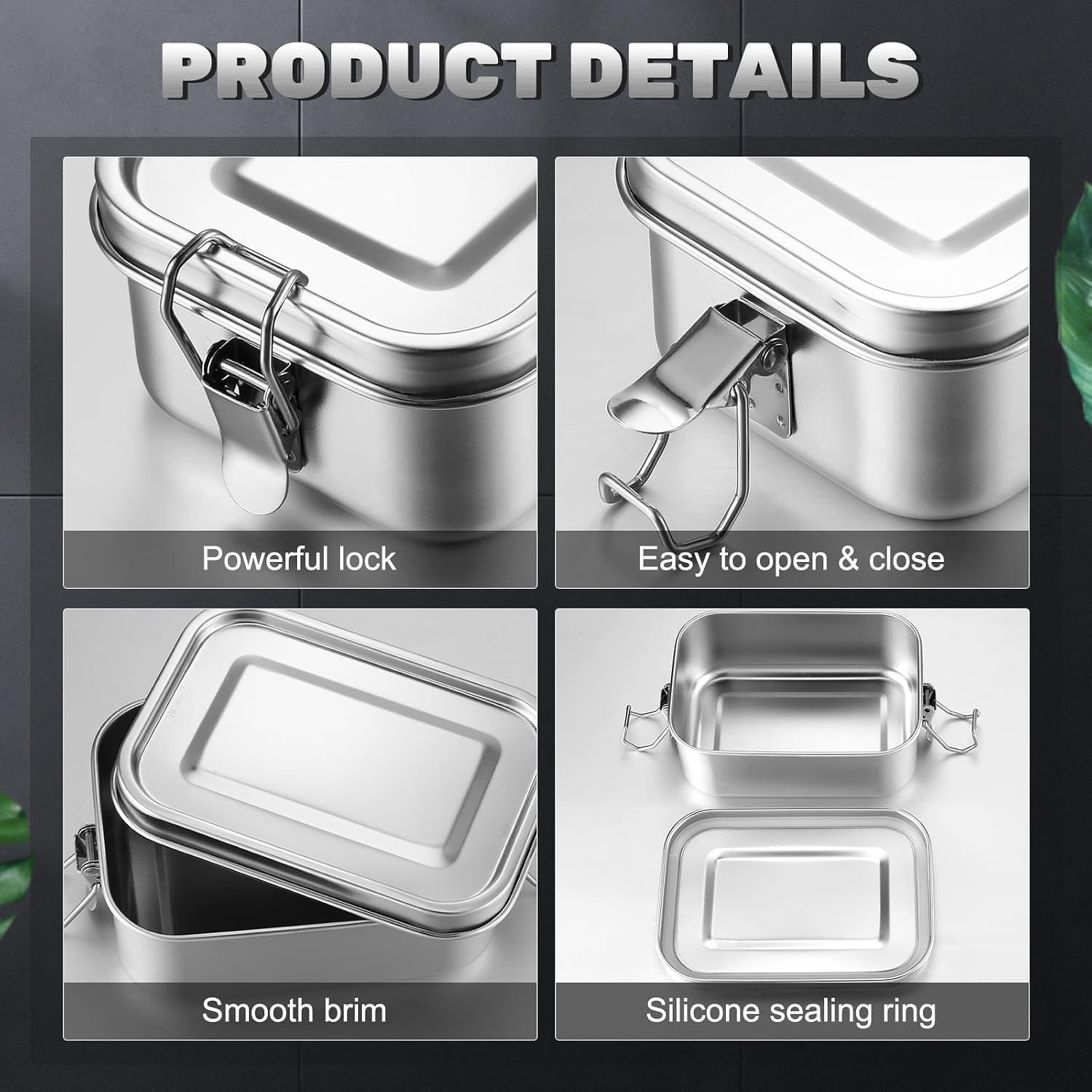 Stainless Steel Food Storage C - Meal Prep Recipes recension och pris