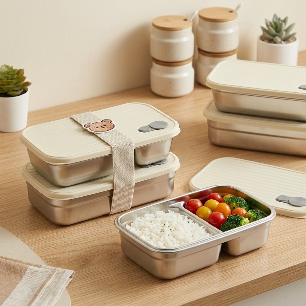 Stainless Steel Bento Box Meta - Meal Prep Recipes recension och pris