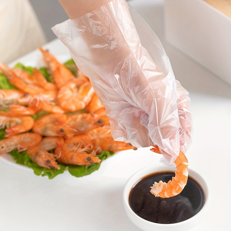100pcs Plastic Disposable Glov - Meal Prep Restaurant recension och pris