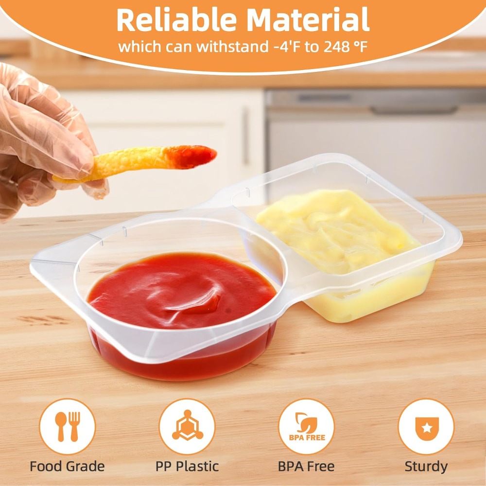 Reusable Divided Snack Contain - Meal Prep Veggie recension och pris