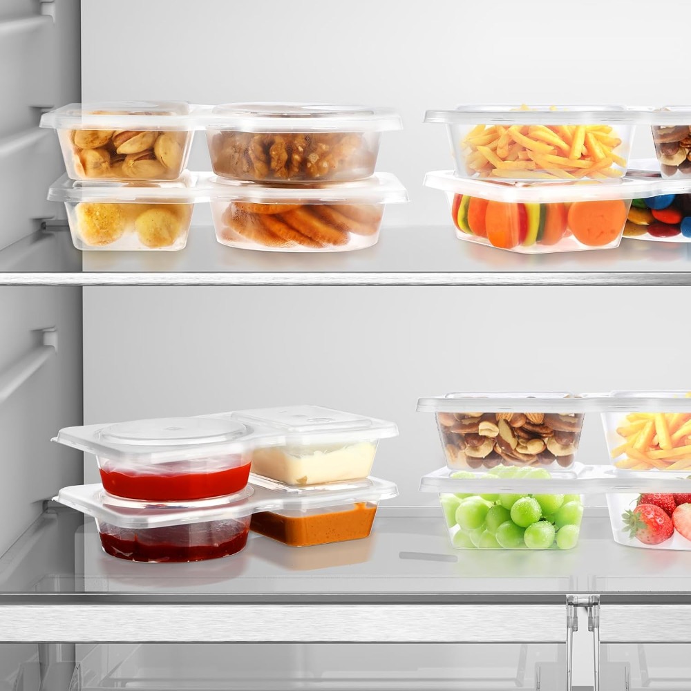 Reusable Divided Snack Contain - Meal Prep Veggie recension och pris