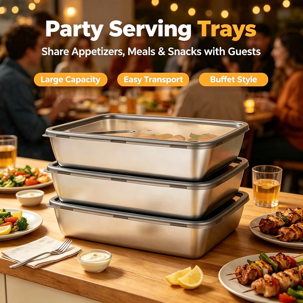 6pcs Stainless Steel Food Stor - Meal Prep Recipes recension och pris