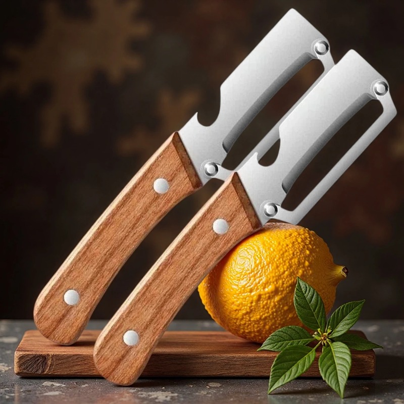 1/2/3/5pcs Oak Wood Handle Sta - Meal Prep Veggie recension och pris