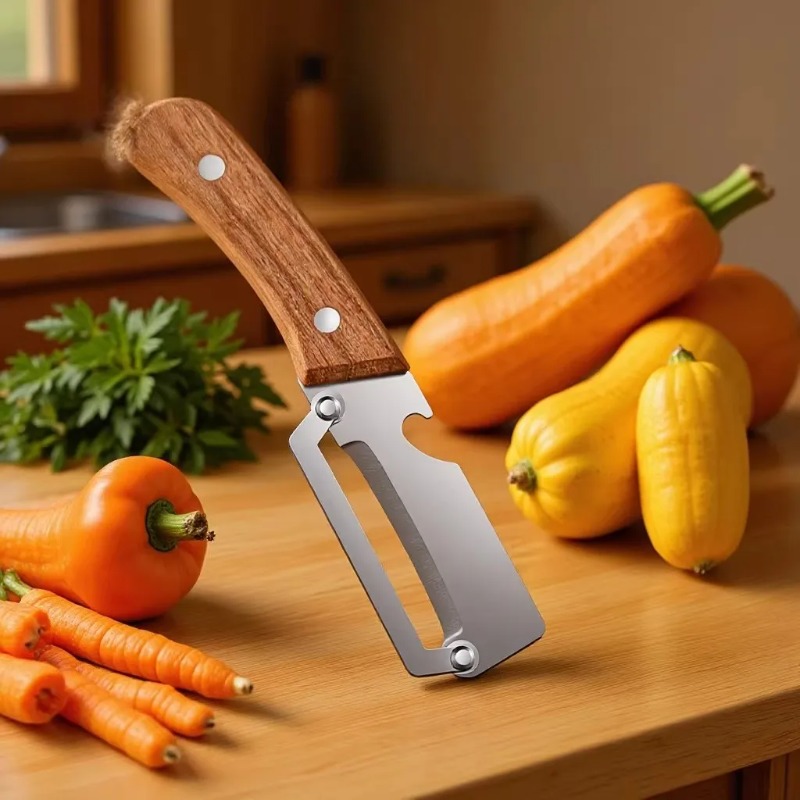 1/2/3/5pcs Oak Wood Handle Sta - Meal Prep Veggie recension och pris