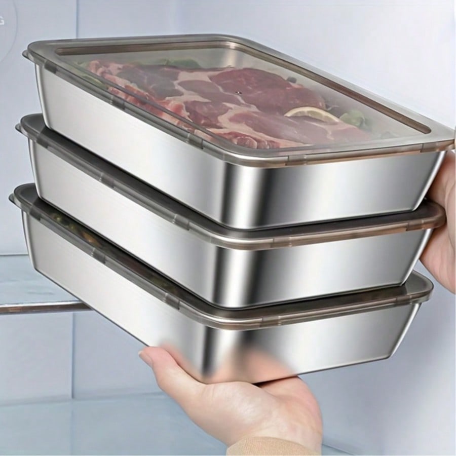 6pcs(3 Boxes+ 3 Lids) Stainles - Meal Prep Easy recension och pris