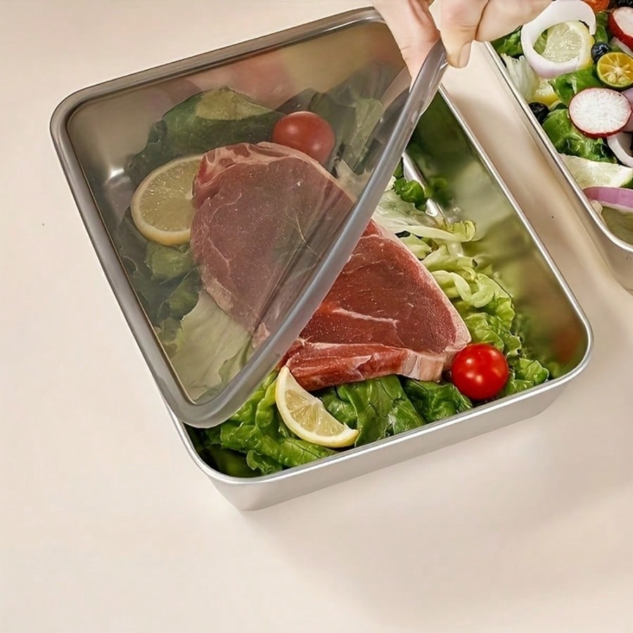 6pcs(3 Boxes+ 3 Lids) Stainles - Meal Prep Easy recension och pris