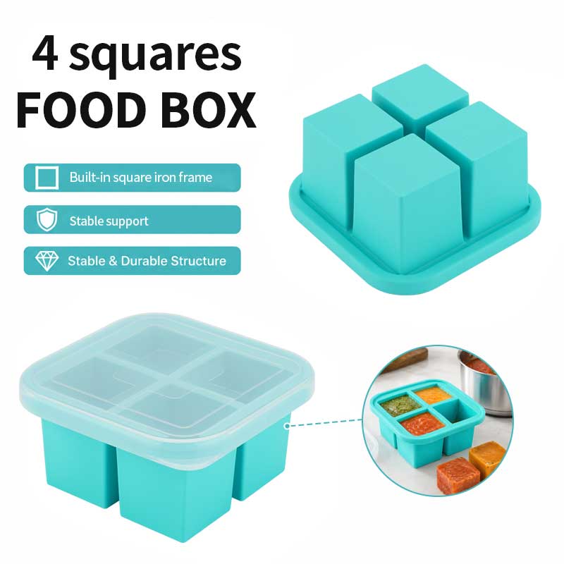 Silicone 4-Compartment Food St - Meal Prep Easy recension och pris