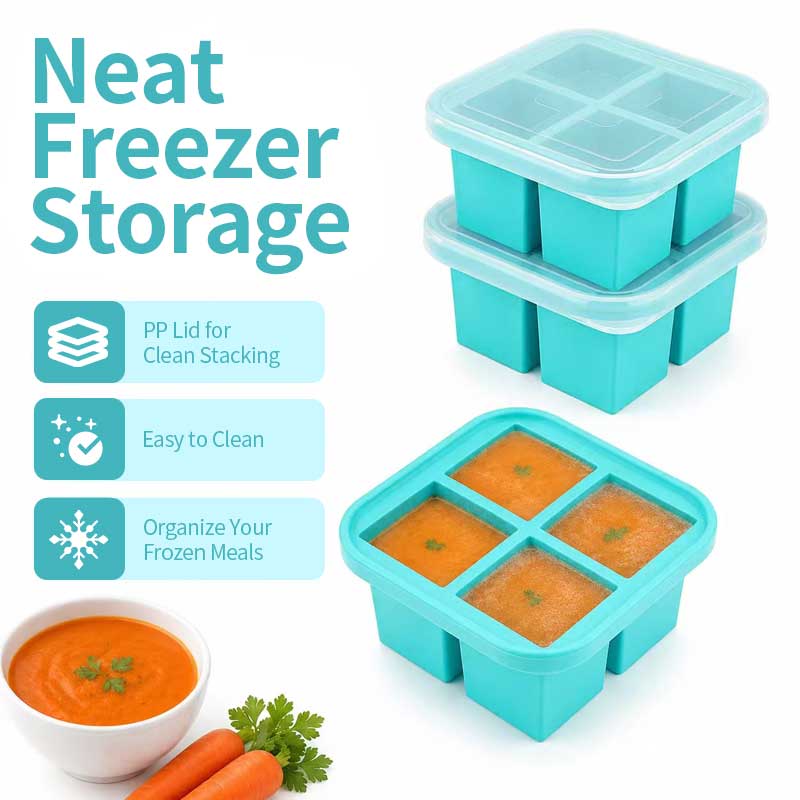 Silicone 4-Compartment Food St - Meal Prep Easy recension och pris