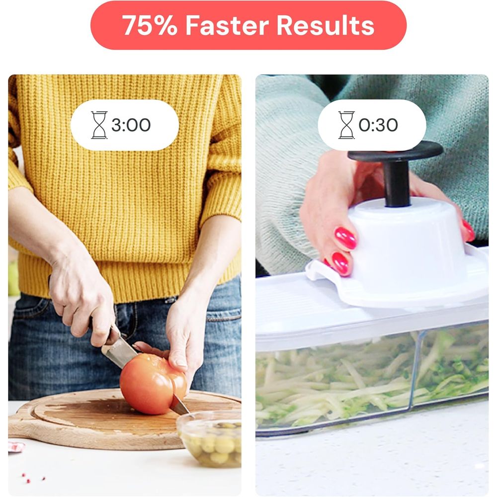Vegetable Chopper - Chop and S - Meal Prep Veggie recension och pris