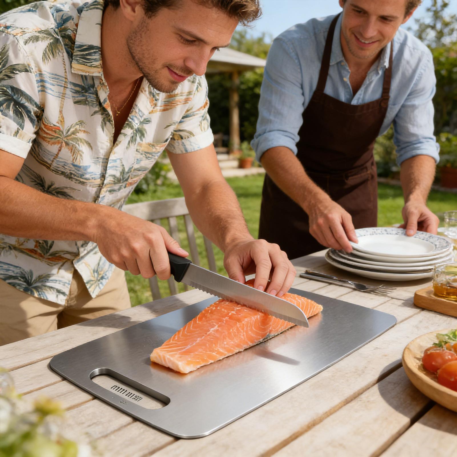 Stainless Steel Chopping Board - Meal Prep Veggie recension och pris