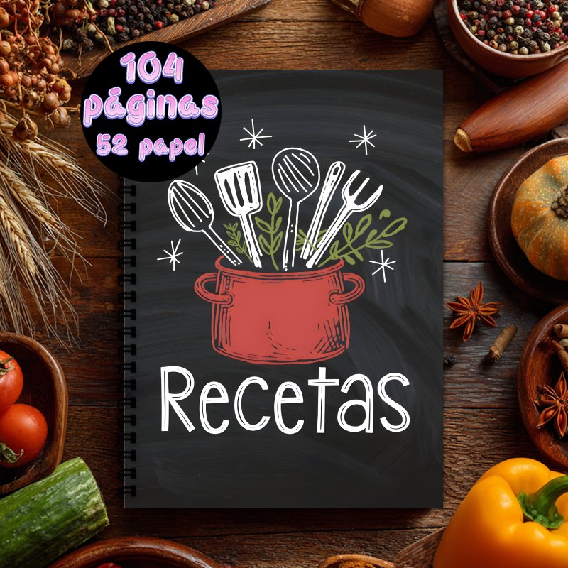 A5 Spanish Recipe Spiral Noteb - Meal Prep Book recension och pris