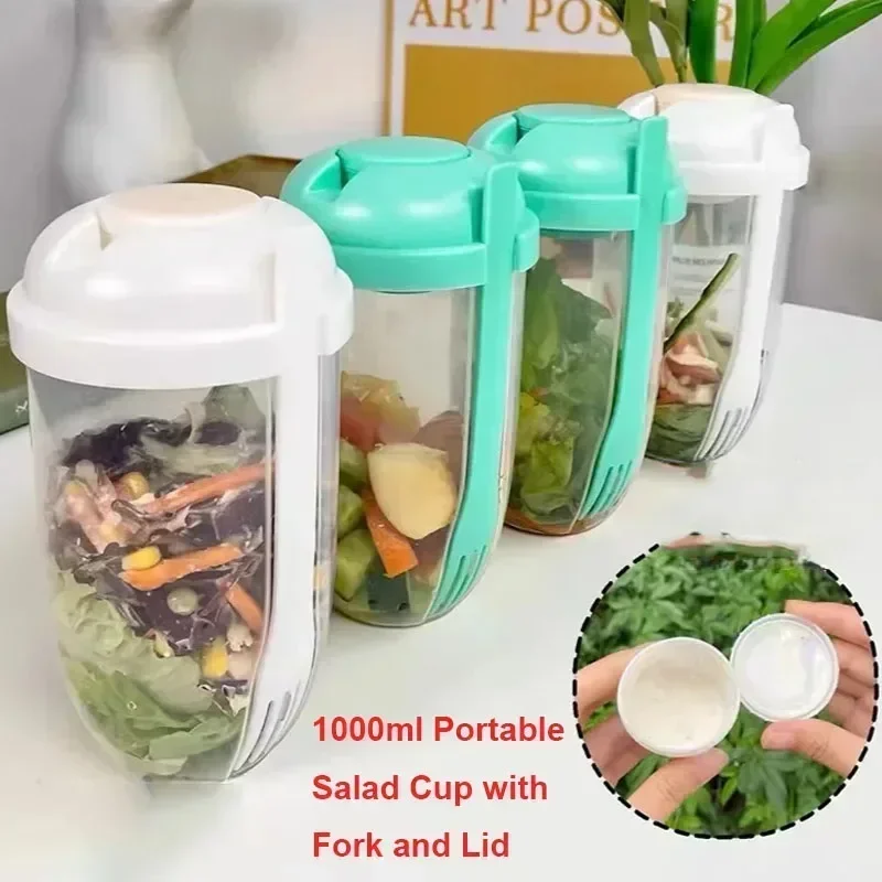 Portable Salad Bowl with Lid a - Meal Prep Bowl recension och pris