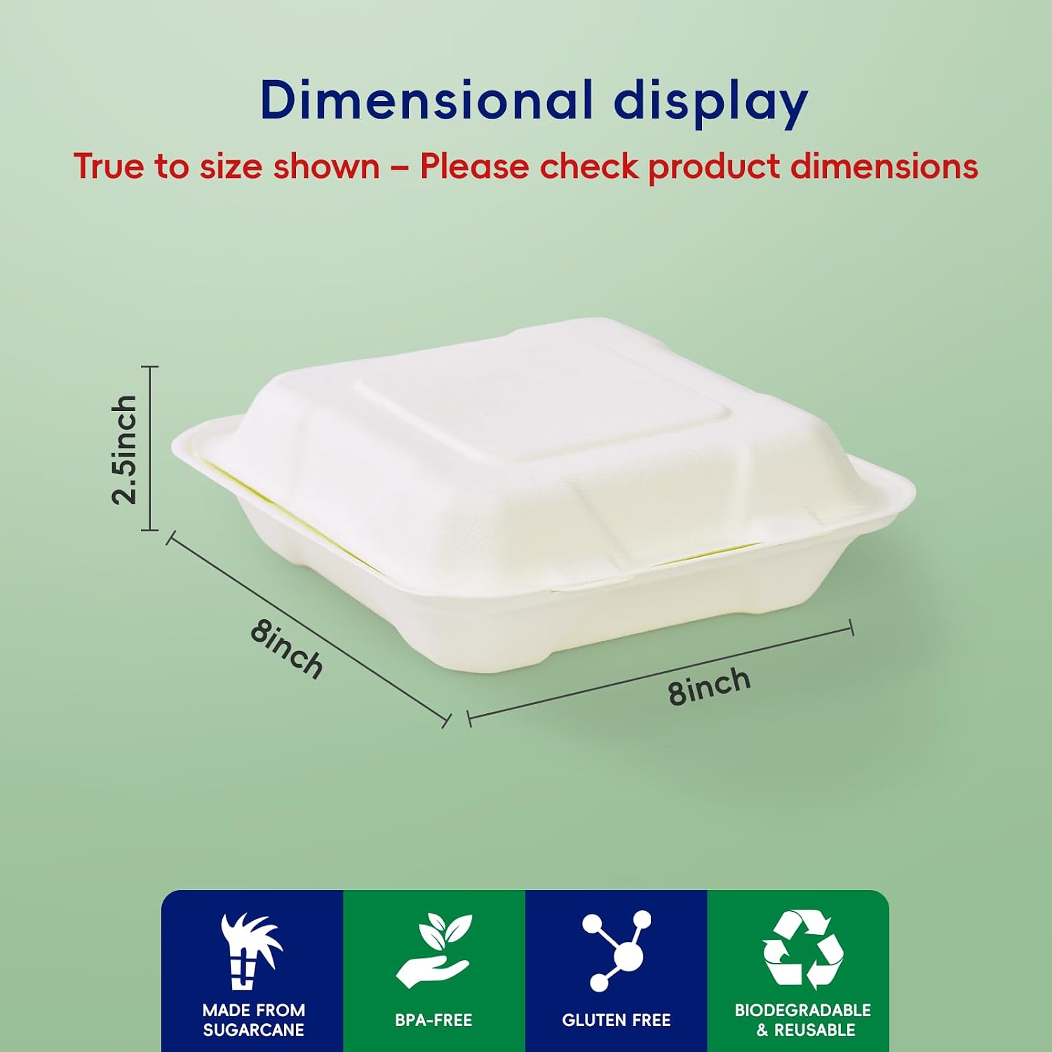 Disposable Clamshell Take Out  - Meal Prep Restaurant recension och pris