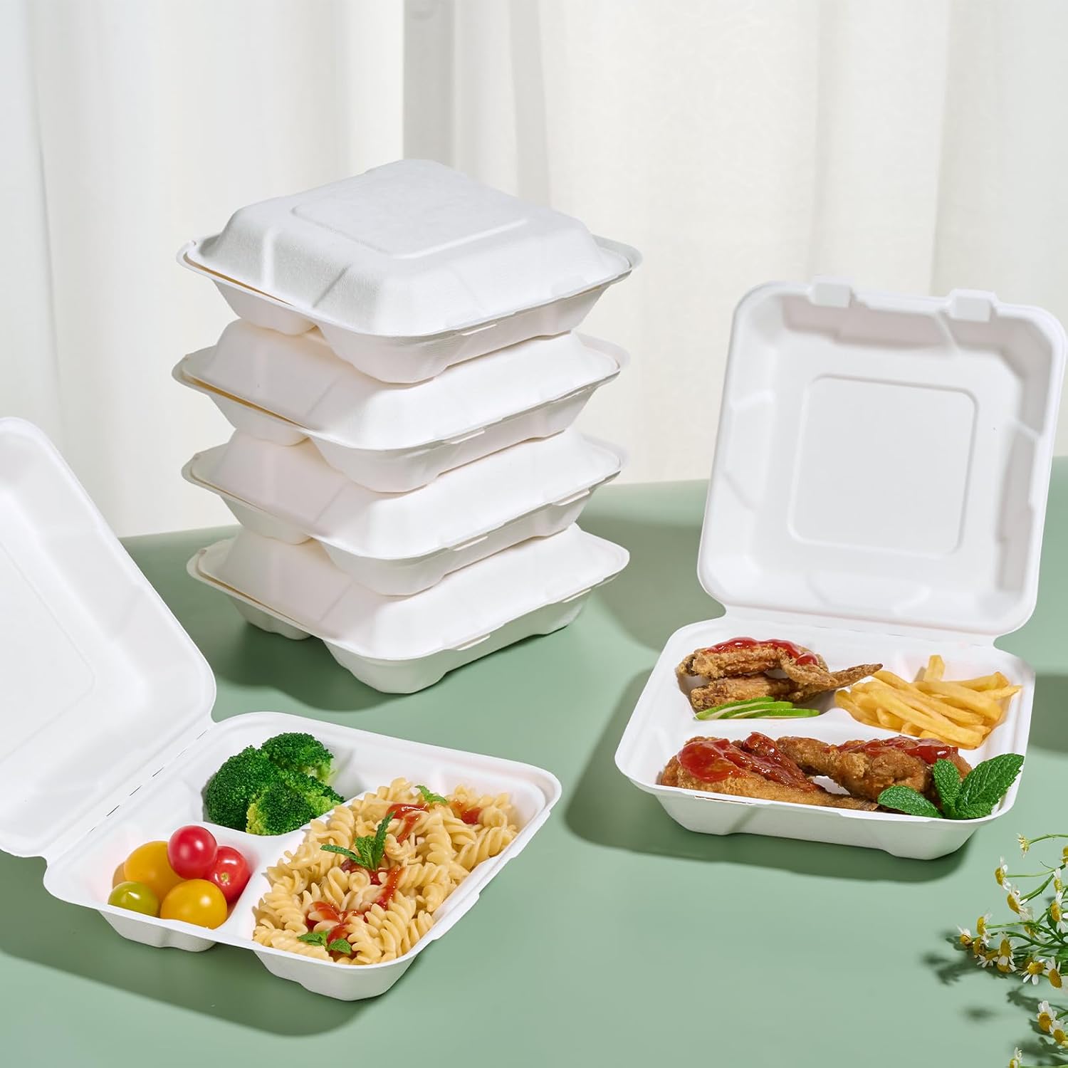 Disposable Clamshell Take Out  - Meal Prep Restaurant recension och pris
