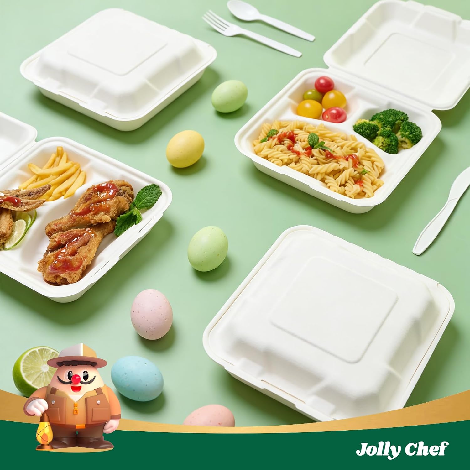 Disposable Clamshell Take Out  - Meal Prep Restaurant recension och pris