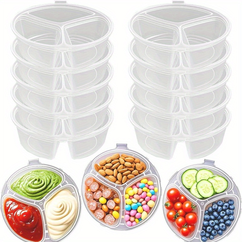 Round 3-Compartment Disposable - Meal Prep Restaurant recension och pris