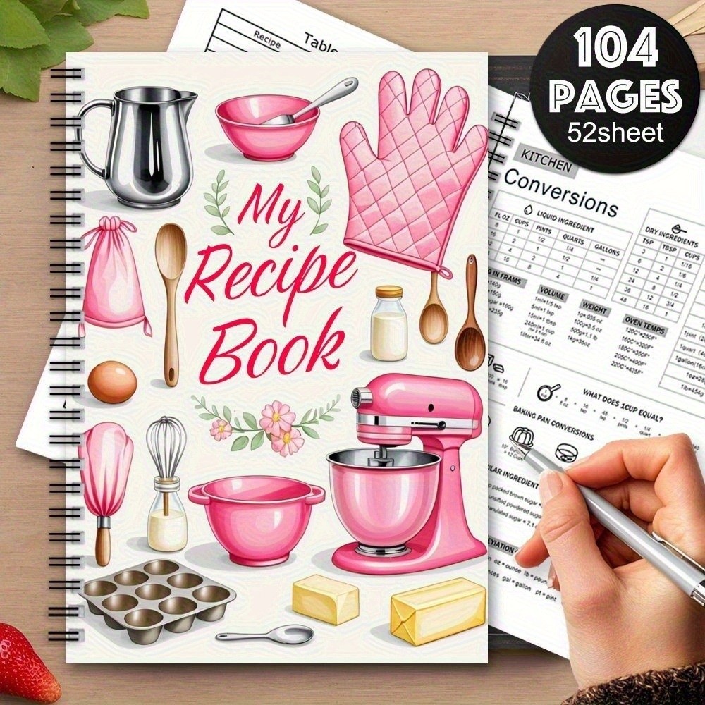 New Cartoon Recipe Notebook Sp - Meal Prep Book recension och pris