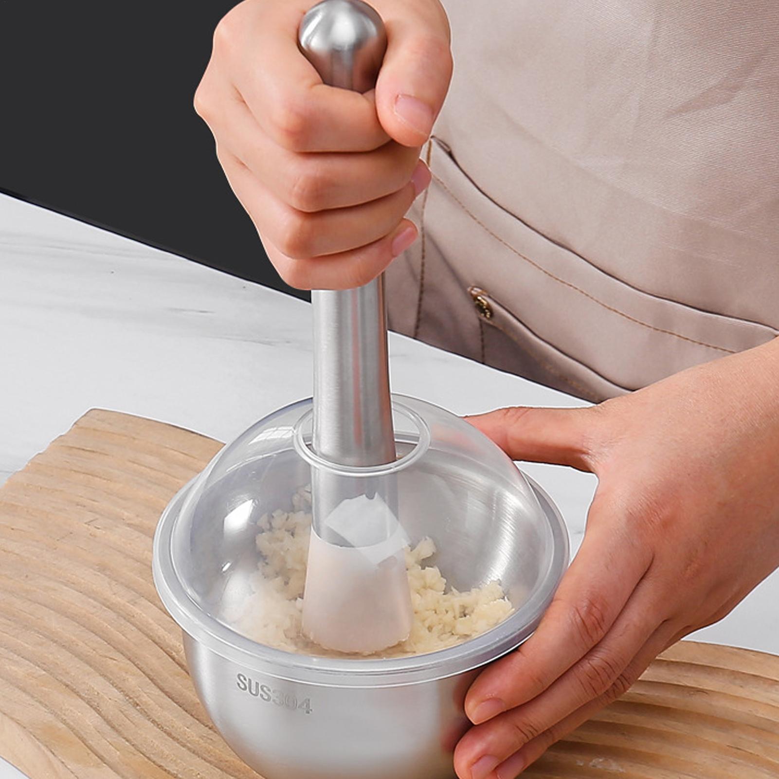 Garlic Mincer Tool Manual Food - Meal Prep Restaurant recension och pris