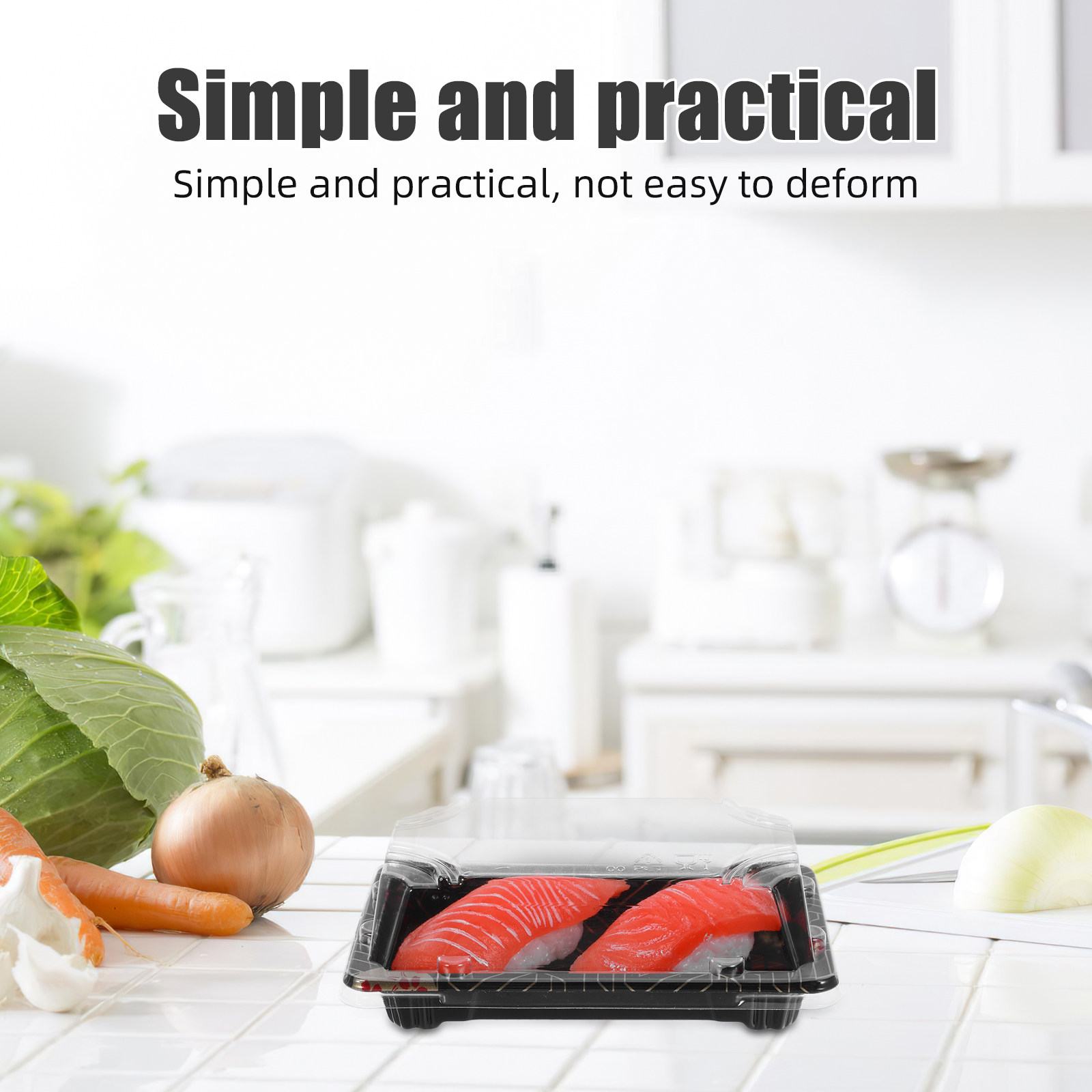 50Pcs Japanese Style Sushi Con - Meal Prep Japanese Food recension och pris