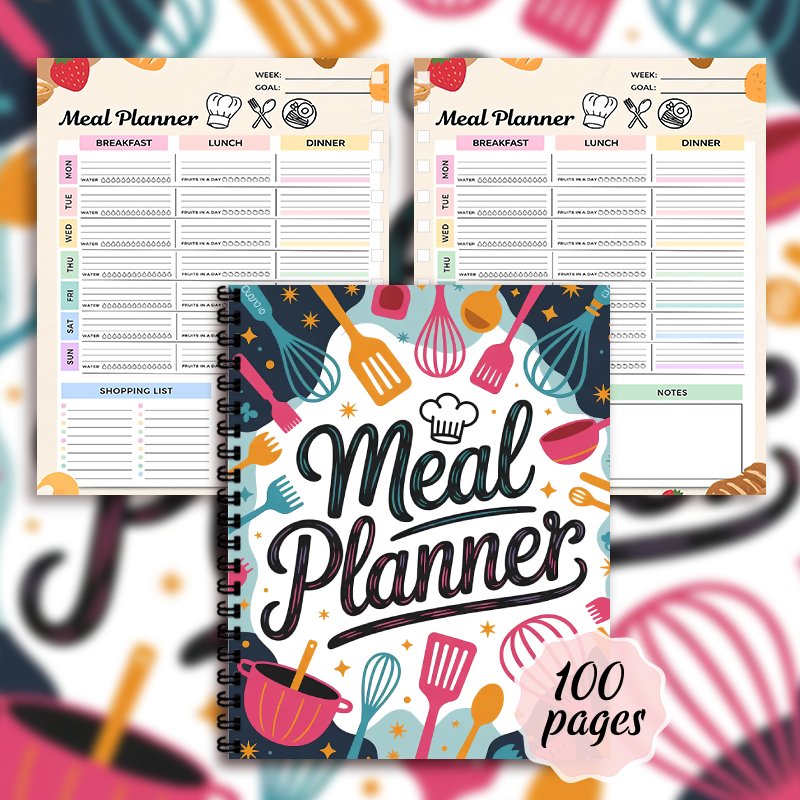 Meal Planner Notebook, Weekly  - Meal Prep Book recension och pris