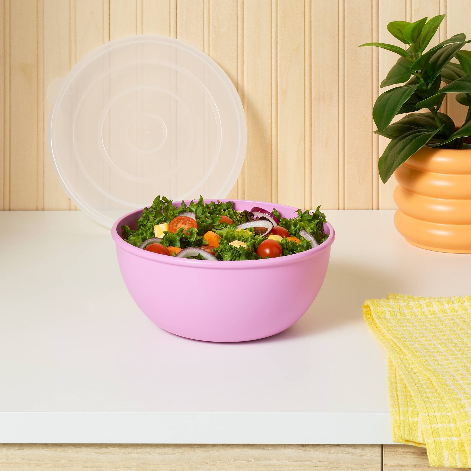 Pink Bowl With Matching Lid, D - Meal Prep Bowl recension och pris