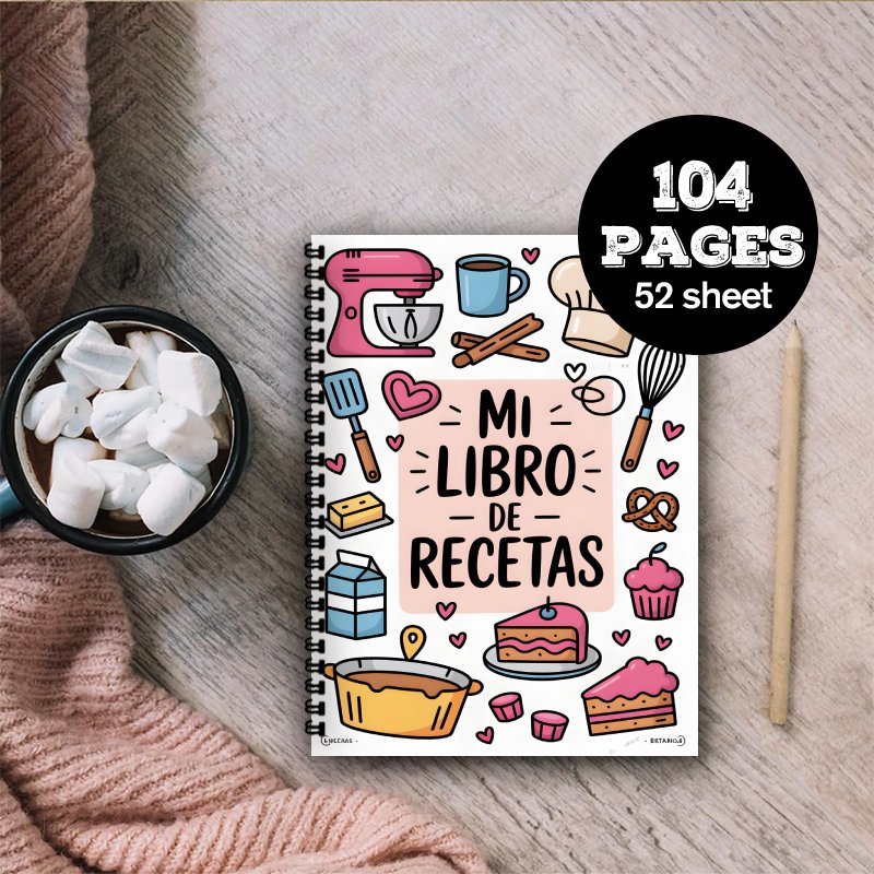 A5 Spanish Recipe Spiral Noteb - Meal Prep Book recension och pris
